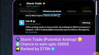 Storm Trade Project. Profit upto 5000$ Video দেখে এখনই জয়েন করুন আগুন অফার।