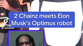 2chainz meets Elon Musk's optimus robot!!????