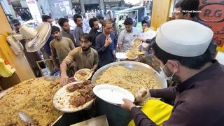 EXTREME PAKISTANI STREET FOOD - FAMOUS PESHAWARI CHAWAL PESHAWAR STREET FOOD.