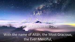 Surah 2 - Al-Baqarah- ???? ENGLISH ONLY Recitation with Arabic Subtitles. Nature Backgrounds