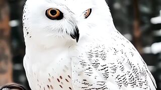 Very beautiful white owl