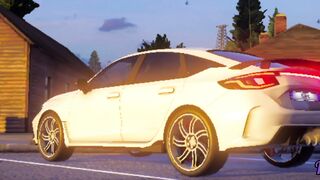 Civic Type-r back fire.Honda Civic 11th gen car.Car video