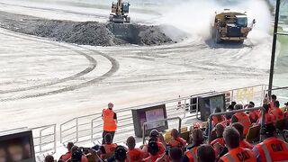 Water truck helps keep it under control for our visitors