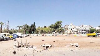 Smoke, destruction after Israeli air strikes on Lebanon's Nabatiyeh _ AFP.