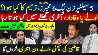 سینٹیرز ن لیگ 6 ممبرز، پلڑا کس کا بھاری؟لوٹے یا وفادارایک گھنٹے میں کیا ہوا؟