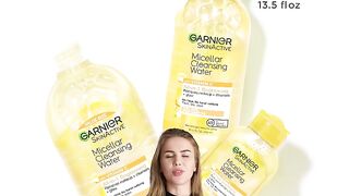 Garnier Micellar Water with Vitamin C, Facial Cleanser and Makeup Remover, Skin Lightening