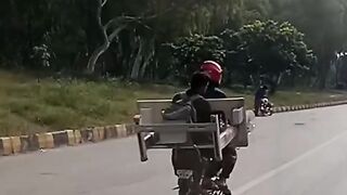 Unbelievable act on bike #febspot#viralvideo