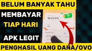 TANPA MODAL APLIKASI PENGHASIL SALDO DANA paling legit ‼️100 ribuan sudah withdraw