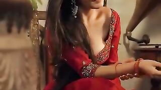 Koi itna khobsurt hai red lenga Bollywood style fashion