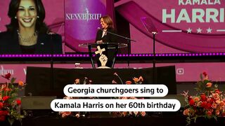 Georgia church sings to Harris on her 60th birthday _ REUTERS.