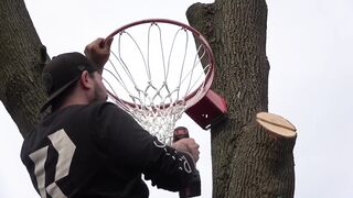 We Built a BASKETBALL TREE and You Can't Miss!_2