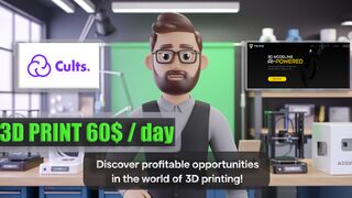 Discover Profitable Opportunities with Cults 3D in 24 for Beginners Earnings from selling 3D models