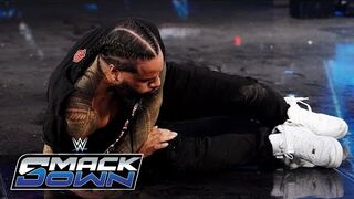 The Bloodline drag Jimmy Uso out from the back SmackDown highlights Oct 18 2024