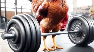 A cock is doing gim murga gim kr rha ha