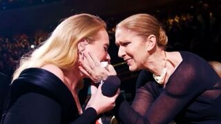 Adele and Celine Dion share heartfelt embrace and shed tears in sweet concert encounter