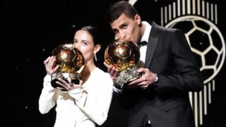 Rodri wins Ballon d’Or as Barcelona’s Aitana Bonmati claims Feminin award second year running