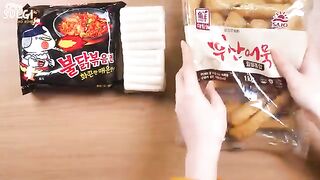 ASMR MUKBANG| 직접 만든 떡볶이 양념치킨 김밥 먹방 & 레시피 FRIED CHICKEN AND Tteokbokki EATING