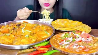 EATING INDIAN FOOD MUKBANG ASMR | IDLI SAMBAR | CHOLA KULCHA | CUP NOODLES | EATING VIDEOS