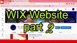 WIX website Part 2