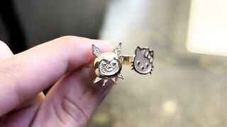 Ladies Real Gold Kumori & Hello Kitty Rings