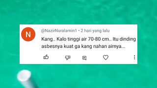 Kalo tinggi air 70-80 cm kolam dengan dinding asbes kuat gak nahan debit airnya❓