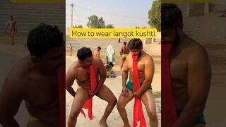 how to wear langot for wrestling