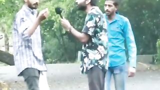 Reporter throwing water balloon on back prank | amuku dumuku amal dumal song |
