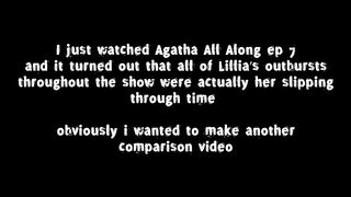 Lillia Time Travel SCENE COMPARISON _ Agatha All Along Episodes 2-7.