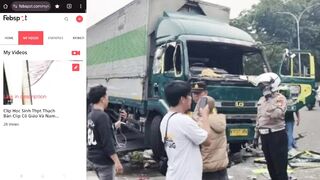 Viral di Cipondoh Tangerang. Supir truk kontainer tabrak lari. Dan kabur hingga nabrak nabrakin orang lain. Dikejar massa dan dikasih pelajaran