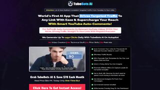 TubeBots AI Review - Get 1450 Clicks Daily from YouTube