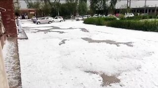 Heavy Hailstorm in