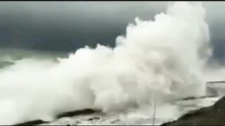 A Strong Cyclone hit the Coastal Area