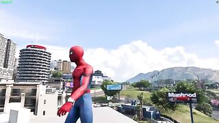 GTA 5 - SPIDERMAN MAKES COPS CRY