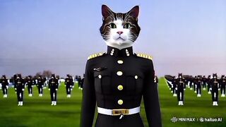 Des chats militaires