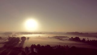 sunshine sunrise morning fog