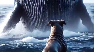 The combination of a dog and a whale produces a unique creature ????