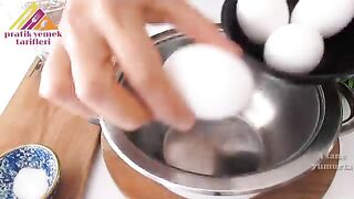 I have never eaten such delicious eggs! Simple and easy breakfast! Quick Recipe