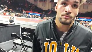 Stephen Buchanan, Iowa Wrestling Interview after Defeating Trey Munoz