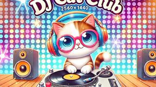 DJ Cat Club - Positive music for the mood | The cutest DJ cat in action!