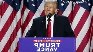 Trump victory speech