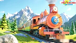 Train song | learn to count 1 to 10 with train | counting train song | train song | train cartoon | nursery rhymes