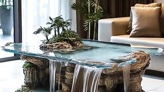 These waterfall coffee tables look so epic!