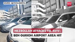 Hezbollah Attacks Israel's Ben-Gurion Airport In Tel Aviv