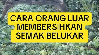 Cara membersihkan semak belukar