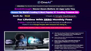 One AI 2.0 Review - Access Trending AI's From A One Dashboard