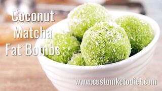 Coconut Matcha Fat Bombs