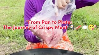 "From Pan to Plate: The Journey of Crispy Meat ????????????️????"