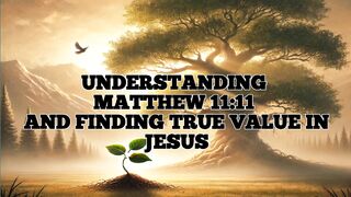 UNDERSTANDING MATTHEW 11 verse 11 AND FINDING TRUE.