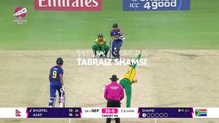 Every Tabraiz Shamsi wicket at T20 World Cup 2024.