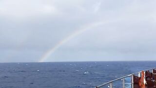 Rainbow in the sea